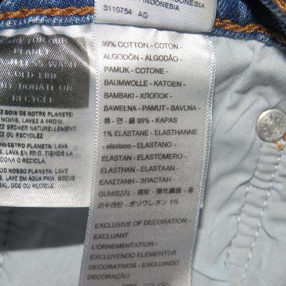 Levi’s Premium Medium Wash Distressed Ribcage Straight Ankle Jeans - Picture 13 of 15